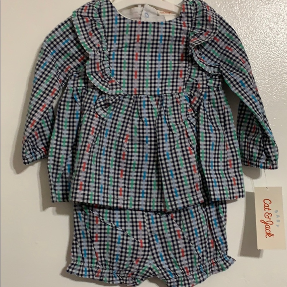🔥Cat & Jack baby/ toddler girls woven bloomer set
